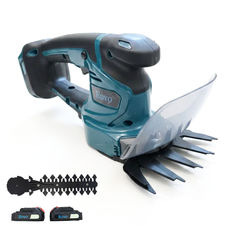 foarfeca pentru iarba si gard viu rovo rv-21v, tuns iarba arbusti, 2 acumulatori, 21v, 2.0 ah foarfeca pentru iarba si gard viu rovo rv-21v, tuns iarba arbusti, 2 acumulatori, 21v, 2.0 ah