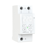 Releu protectie supratensiune ZUBR D2-50 50A IP20 supratemperatura, reglaj histerezis, afisaj ALB, ZUBR