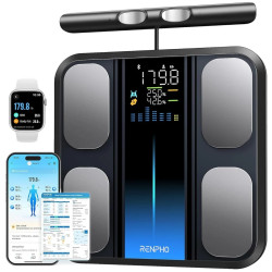 cantar smart digital renpho msc01 analiza corporala segmentala, wifi, bluetooth, 50+ metrici de sanatate, apple health, fitbit,