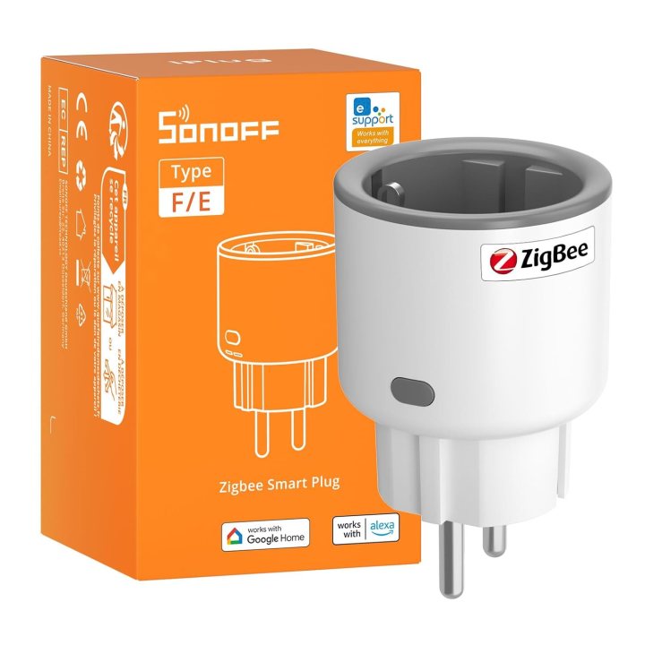 priza inteligenta sonoff s60zbtpf, 16a, zigbee,  monitorizare consum