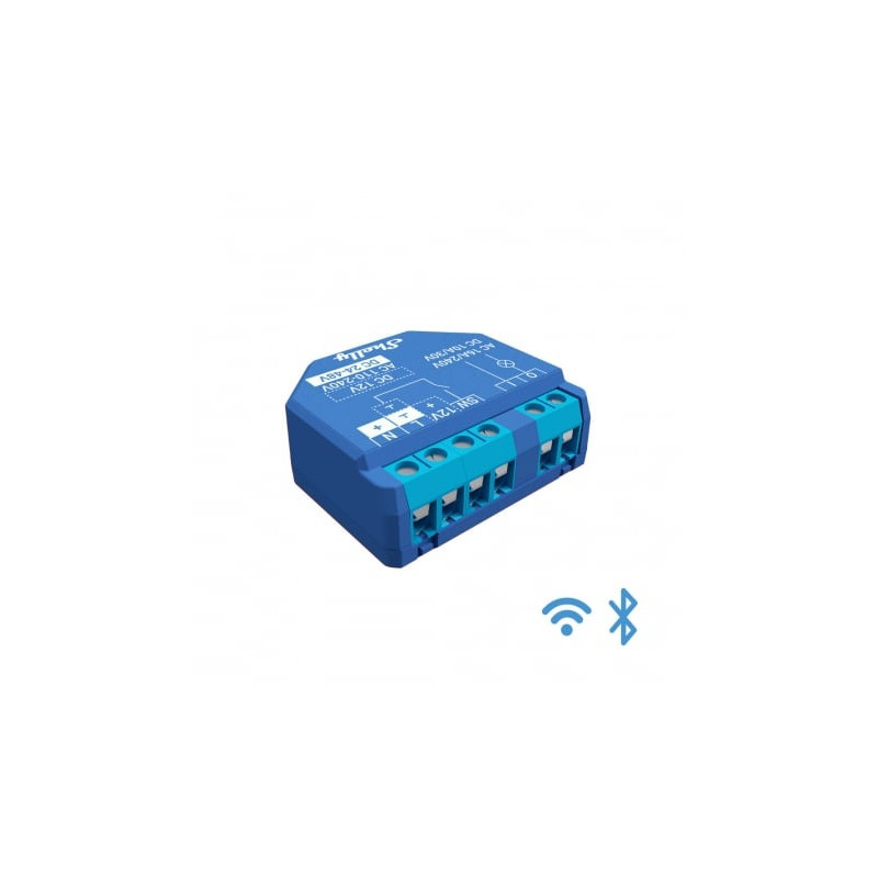 releu inteligent shelly plus 1 - 1 canal, wifi, control aplicatie, compatibil amazon alexa, google assistant si home assistant