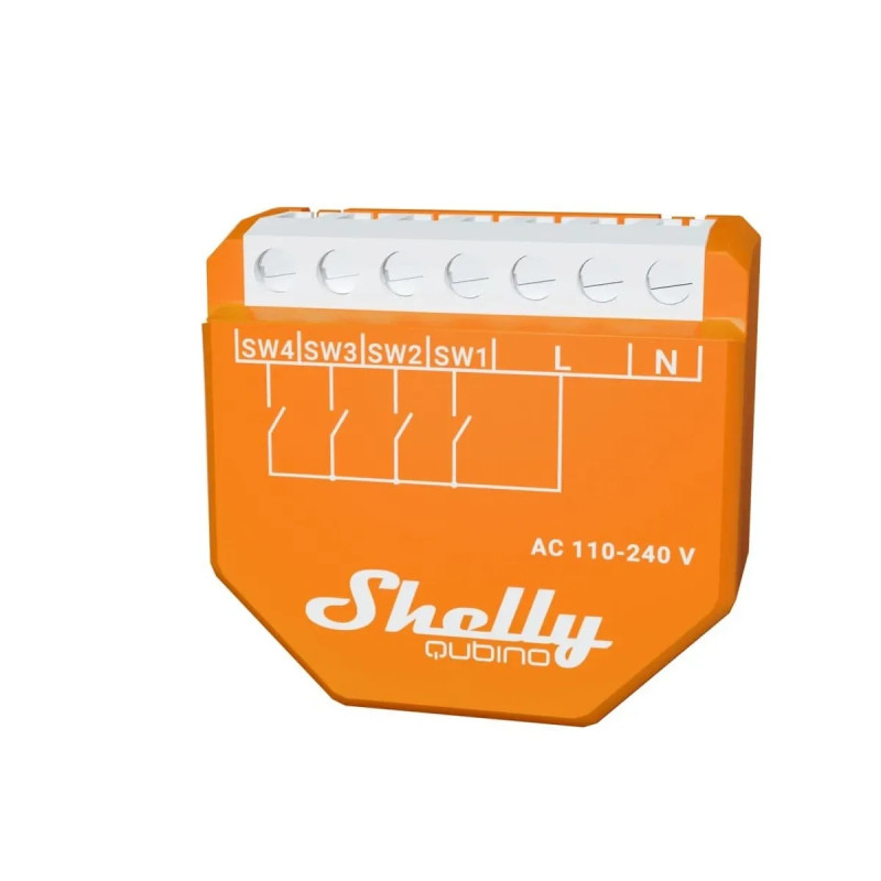 shelly qubino wave i4 - modul de activare scene z-wave shelly qubino wave i4 - modul de activare scene z-wave