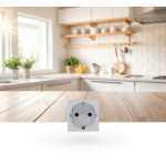 shelly socket for wall display stand white - soclu pentru montaj pe stand al shelly wall display, alb