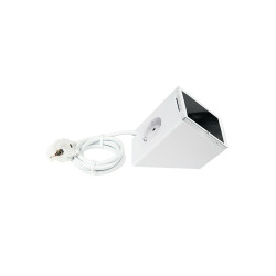 shelly socket for wall display stand white - soclu pentru montaj pe stand al shelly wall display, alb