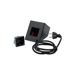 shelly socket for wall display stand black- soclu pentru montaj pe stand al shelly wall display, negru