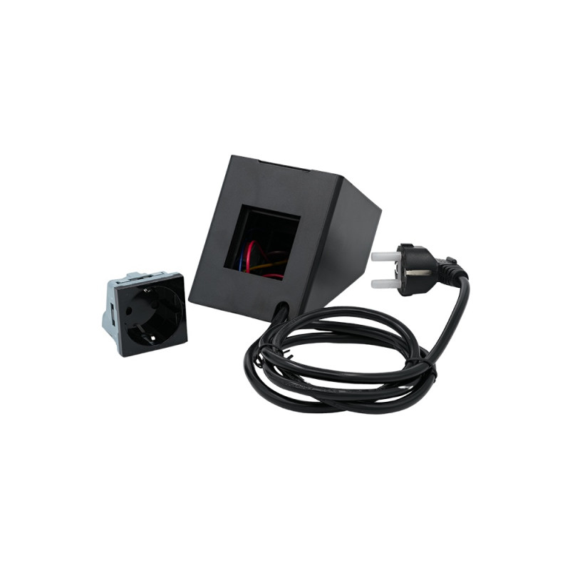 shelly socket for wall display stand black- soclu pentru montaj pe stand al shelly wall display, negru