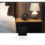 shelly socket for wall display stand black- soclu pentru montaj pe stand al shelly wall display, negru
