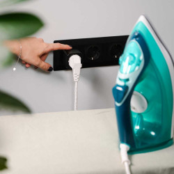 shelly plug pm gen3 black - priza inteligenta cu monitorizare consum, wi-fi & bluetooth, 2500w, noua generatie gen3