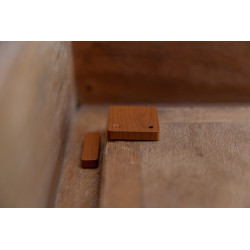 shelly blu door/window zb brown - senzor inteligent zigbee pentru usi si ferestre, detectare deschidere si inclinare