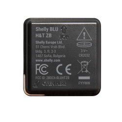 shelly blu h&t zb black - senzor inteligent de temperatura si umiditate, zigbee 3.0, autonomie 3 ani