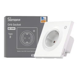 sonoff ws01tpf-e - priza inteligenta wi-fi incastrabila, monitorizare consum, 16a, control vocal si automatizari