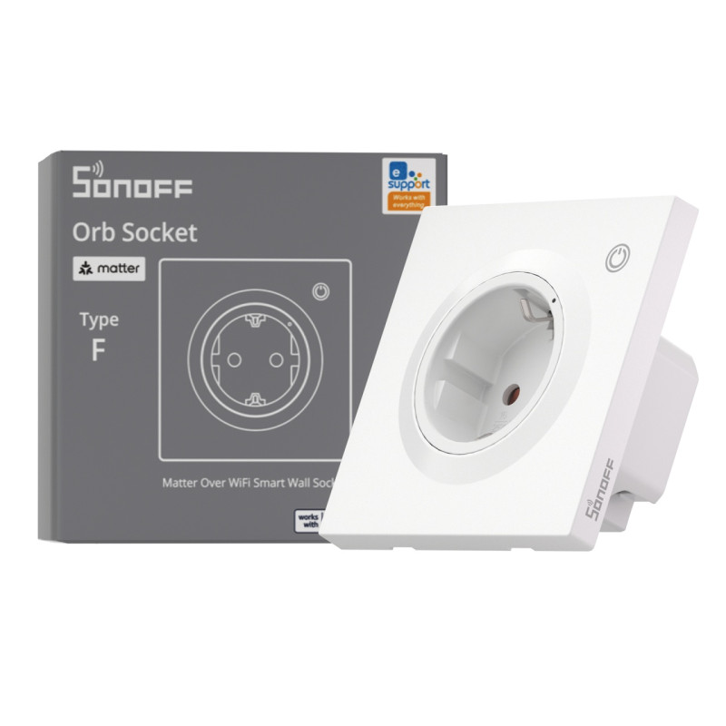 sonoff ws01tpf-e - priza inteligenta wi-fi incastrabila, monitorizare consum, 16a, control vocal si automatizari sonoff ws01tpf-e - priza inteligenta wi-fi incastrabila, monitorizare consum, 16a, control vocal si automatizari