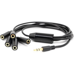 splitter jack 3.5 mm (1 la 5) - accesoriu extensie pentru shelly the pill, monitorizare multi-punct
