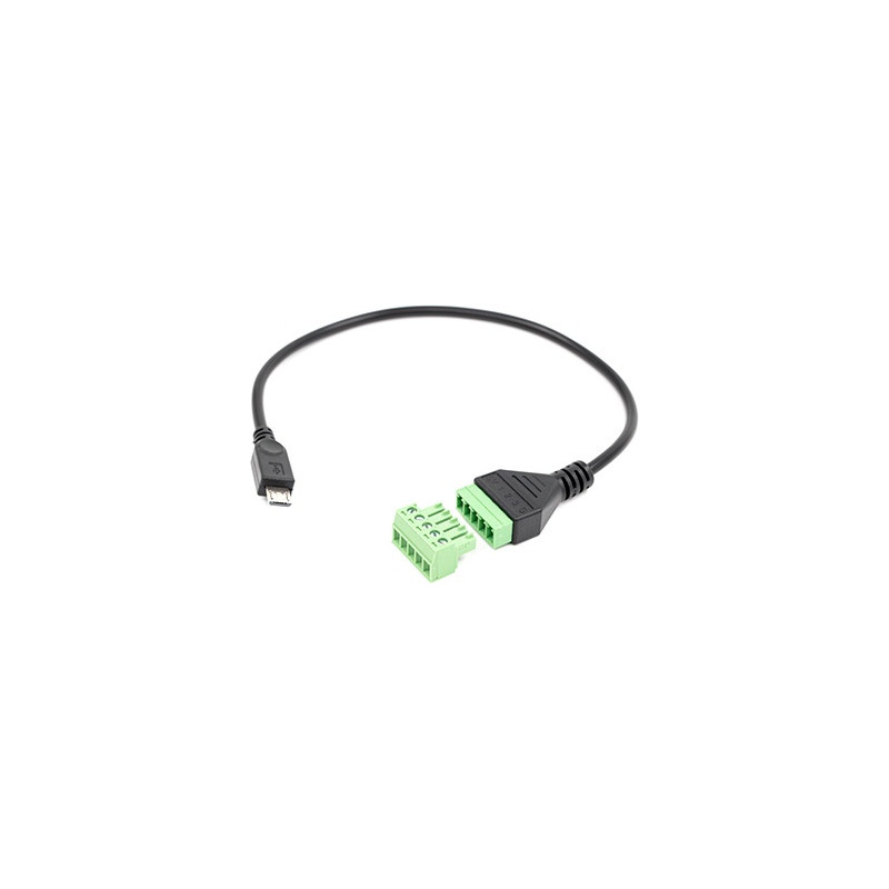 micro usb to 5 terminal add-on pentru shelly the pill - interfata de conectare universala pentru senzori si automatizari