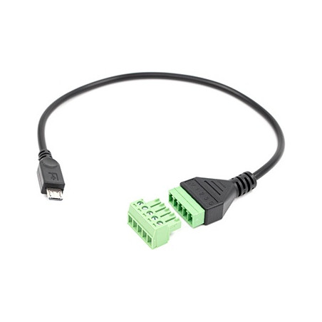 micro usb to 5 terminal add-on pentru shelly the pill - interfata de conectare universala pentru senzori si automatizari