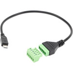 micro usb to 5 terminal add-on pentru shelly the pill - interfata de conectare universala pentru senzori si automatizari