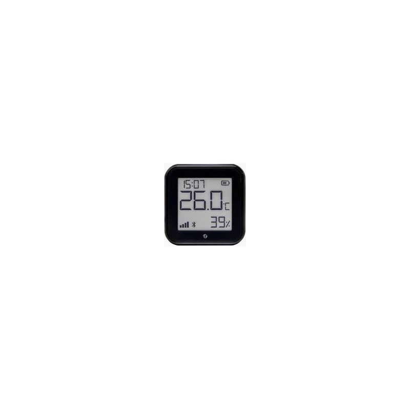 shelly blu h&t display black - senzor inteligent de temperatura si umiditate cu e-paper display, tehnologie bluetooth (ble)