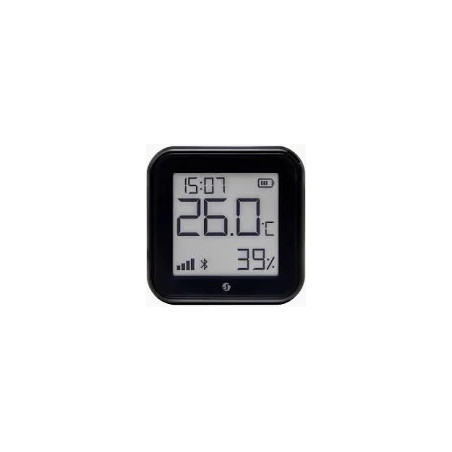 shelly blu h&t display black - senzor inteligent de temperatura si umiditate cu e-paper display, tehnologie bluetooth (ble)