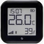 shelly blu h&t display black - senzor inteligent de temperatura si umiditate cu e-paper display, tehnologie bluetooth (ble)