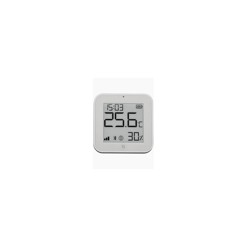 shelly blu h&t display white - senzor inteligent de temperatura si umiditate cu e-paper display, tehnologie bluetooth (ble)