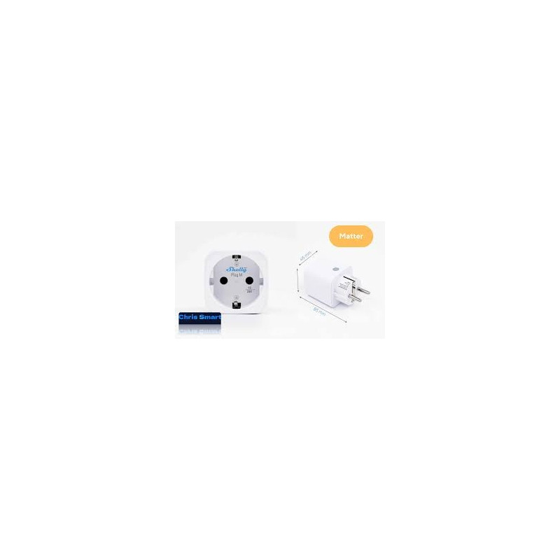 shelly plug m gen3 (pachet de 2 prize)- priza inteligenta wi-fi si bluetooth, monitorizare energie, procesor shelly chip, c