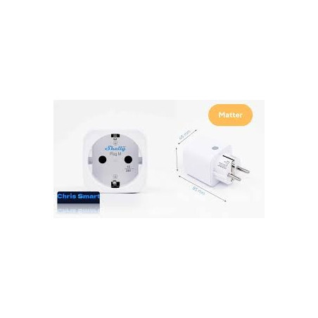 shelly plug m gen3 (pachet de 2 prize)- priza inteligenta wi-fi si bluetooth, monitorizare energie, procesor shelly chip, c