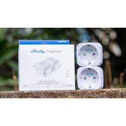 shelly plug m gen3 (pachet de 2 prize)- priza inteligenta wi-fi si bluetooth, monitorizare energie, procesor shelly chip, c