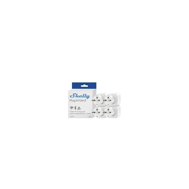 shelly plug m gen3 (pachet 4 prize)- priza inteligenta wi-fi si bluetooth, monitorizare energie, procesor shelly chip, cont shelly plug m gen3 (pachet 4 prize)- priza inteligenta wi-fi si bluetooth, monitorizare energie, procesor shelly chip, cont