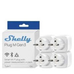 shelly plug m gen3 (pachet 4 prize)- priza inteligenta wi-fi si bluetooth, monitorizare energie, procesor shelly chip, cont