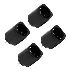shelly plug m gen3 black (pachet 4 prize)- priza inteligenta wi-fi si bluetooth, monitorizare energie, procesor shelly chip