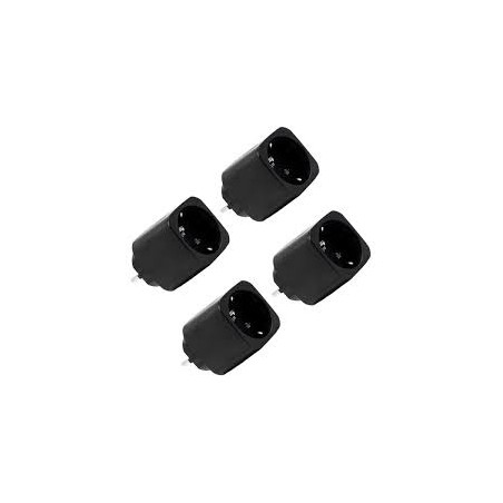 shelly plug m gen3 black (pachet 4 prize)- priza inteligenta wi-fi si bluetooth, monitorizare energie, procesor shelly chip