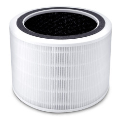 filtru purificator de aer levoit core 200s, 3 in 1, pre filtru, filtru hepa, filtru de carbon activ , alb