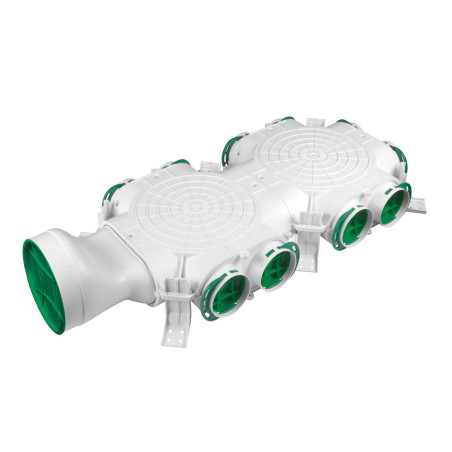 cutie de distributie cu racord lateral - o160 / 10xo75 awenta