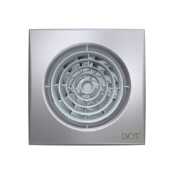 ventilator baie aura 5c silent gray metal, clapeta antiretur, motor long life 40000h, debit 180mc/h, o125mm, gray metal