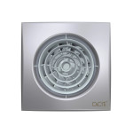 ventilator baie aura 5c silent gray metal, clapeta antiretur, motor long life 40000h, debit 180mc/h, o125mm, gray metal