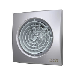 ventilator baie aura 5c silent gray metal, clapeta antiretur, motor long life 40000h, debit 180mc/h, o125mm, gray metal