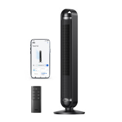 ventilator turn smart dreo cruiser dr-htf011s, 9 viteze, 4 functii,106cm, hypersilent 25db ,oscilatie 90°, negru