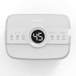 dezumidificator evoair dryora 10, 10l/24h, senzor de umiditate, dezumidifcare continua, uscare rufe, lumina ambientala, rezervor