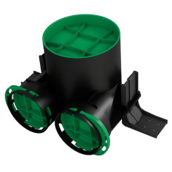 cutie plenum - o125 / 2xo75 awenta, negru
