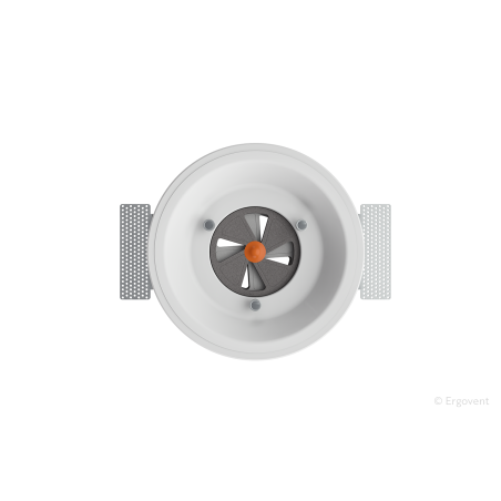 difuzor de ventilatie din gips, fara rama, ergovent rondo-100 coanda / forma rotunda / conexiune la tubulatura 100 mm (4"