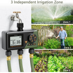 programator automat pentru irigare diivoo wt10m-gn, 3 zone, ip54, functie rain delay programator automat pentru irigare diivoo wt10m-gn, 3 zone, ip54, functie rain delay