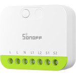 releu smart sonoff mini-zb2gs, zigbee, 2 canale, 16a, alb