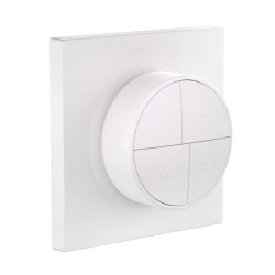 intrerupator smart sonoff fusion snzb-01m, 4 butoane, control prin zigbee, wireless, alb