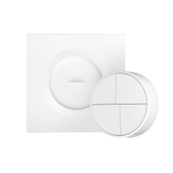 intrerupator smart sonoff fusion snzb-01m, 4 butoane, control prin zigbee, wireless, alb