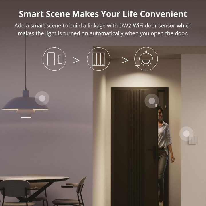 intrerupator smart sonoff m5-3c-80w, wifi, 6a, matter, 3 canale