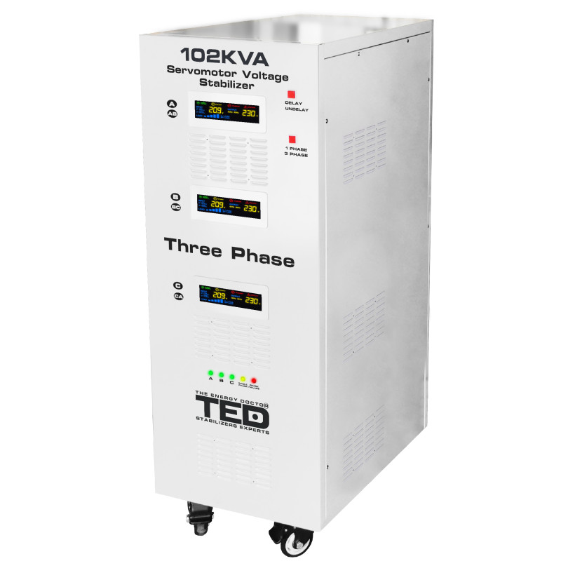 stabilizator retea maxim 102kva-svc cu servomotor trifazat-trifazat ted000064