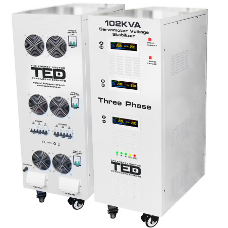 stabilizator retea maxim 102kva-svc cu servomotor trifazat-trifazat ted000064