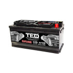 baterie auto 12v 107ah cu start stop, pornire 955a, dimensiuni 394 x 175 x 190 mm borna+ dreapta ted electric ted003843