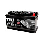 baterie auto 12v 96ah cu start stop, pornire 855a, dimensiuni 353 x 175 x 190 mm borna+ dreapta ted electric ted003836