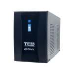 ups 2200va 1250w cu stabilizator si management, 3x schuko, ecran lcd si 4x acumulator 12v 7ah, ted electric ted004666